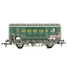 Load image into Gallery viewer, 35 Ton PAA Bulk Grain Wagon 'Grainflow' Green & Grey WEATHERED - Bachmann -33-132B - Scale OO
