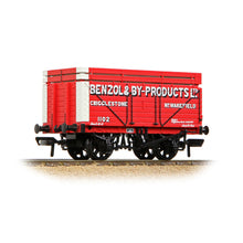 Load image into Gallery viewer, 7 Plank Wagon with Coke Rails 'Benzol & By-Products Ltd' Red - Bachmann -37-177A - Scale OO