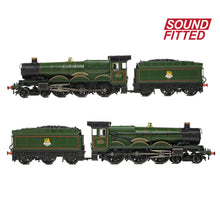 Load image into Gallery viewer, GWR 4073 'Castle' 5015 'Kingswear Castle' BR Lined Green (Early Emblem) SOUND FITTED - Bachmann -372-031ASF - Scale N