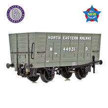 Load image into Gallery viewer, NER P7 Coal Hopper North Eastern Railway Grey (ND) - Bachmann -373-375 - Scale N