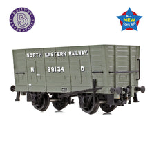 Load image into Gallery viewer, NER P7 Coal Hopper North Eastern Railway Grey (ND) - Bachmann -373-375 - Scale N