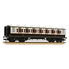Load image into Gallery viewer, LNWR 50ft Arc Roof Third Corridor LNWR Dark Claret & White - Bachmann -39-870A - Scale OO