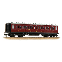 Load image into Gallery viewer, LNWR 50ft Arc Roof Third Corridor LMS Crimson Lake - Bachmann -39-873A - Scale OO