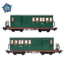 Load image into Gallery viewer, Ffestiniog Railway Brake Third No. 10 FR Green with Red Ends - Bachmann -394-080 - Scale OO9