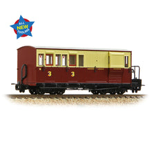 Load image into Gallery viewer, Ffestiniog Railway Brake Third No. 8 Crimson & Cream - Bachmann -394-085 - Scale OO9