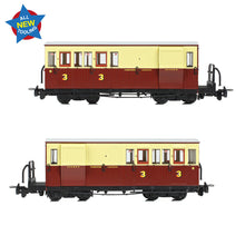 Load image into Gallery viewer, Ffestiniog Railway Brake Third No. 8 Crimson & Cream - Bachmann -394-085 - Scale OO9