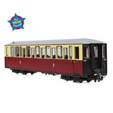 Load image into Gallery viewer, Ffestiniog Railway 'Tin Car' Saloon Third No. 119 FR Crimson & Cream - Bachmann -394-100 - Scale OO9