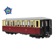 Load image into Gallery viewer, Ffestiniog Railway 'Tin Car' Saloon Third No. 120 FR Crimson & Cream - Bachmann -394-100A - Scale OO9