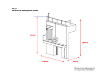 Load image into Gallery viewer, Low Relief Underground Station - Bachmann -44-221 - Scale 1:76 (OO)