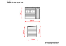 Load image into Gallery viewer, Pent Roof Garden Shed - Bachmann -44-544 - Scale 1:76 (OO/OO9)