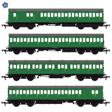 Load image into Gallery viewer, LBSCR 54ft 'Isle of Wight' 4-Coach Pack BR (SR) Green