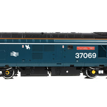 Load image into Gallery viewer, Class 37/0 Split Headcode 37069 'Thornaby TMD' BR Blue (White Stripe) - Bachmann -35-312 - Scale OO