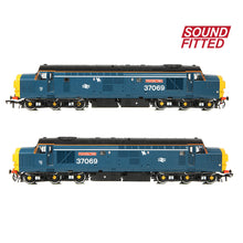 Load image into Gallery viewer, Class 37/0 Split Headcode 37069 'Thornaby TMD' BR Blue (White Stripe) - Bachmann -35-312SF - Scale OO