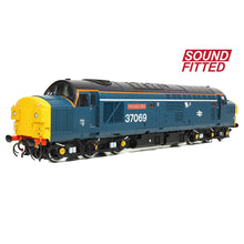 Load image into Gallery viewer, Class 37/0 Split Headcode 37069 'Thornaby TMD' BR Blue (White Stripe) - Bachmann -35-312SF - Scale OO