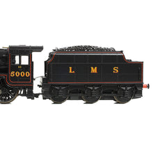 Load image into Gallery viewer, LMS 5MT 'Black 5' with Riveted Tender 5000 LMS Lined Black - Bachmann -372-135A - Scale N