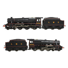 Load image into Gallery viewer, LMS 5MT 'Black 5' with Riveted Tender 5000 LMS Lined Black - Bachmann -372-135A - Scale N