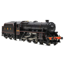 Load image into Gallery viewer, LMS 5MT 'Black 5' with Riveted Tender 5000 LMS Lined Black - Bachmann -372-135A - Scale N