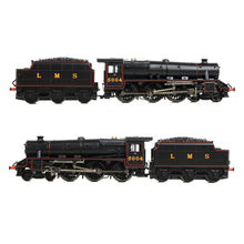 Load image into Gallery viewer, LMS 5MT 'Black 5' with Riveted Tender 5004 LMS Lined Black - Bachmann -372-135B - Scale N