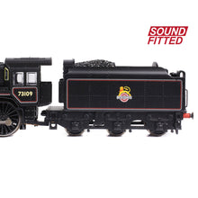 Load image into Gallery viewer, BR Standard 5MT with BR1B Tender 73109 BR Lined Black (Early Emblem) - Bachmann -372-727ASF - Scale N