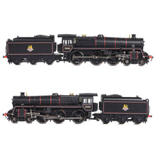 Load image into Gallery viewer, BR Standard 5MT with BR1B Tender 73100 BR Lined Black (Early Emblem) - Bachmann -372-727B - Scale N