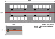 Load image into Gallery viewer, Double Track Engine Shed - N Gauge - PN913 by Metcalfe