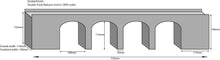 Load image into Gallery viewer, Double Track Red Brick Viaduct - OO Gauge - PO240 by Metcalfe