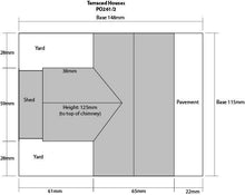 Load image into Gallery viewer, Terraced Houses in Red Brick - OO Gauge - PO261 by Metcalfe
