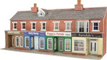 Load image into Gallery viewer, PO272 00/H0 Scale Low Relief Red Brick Shop Fronts