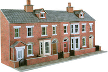 Load image into Gallery viewer, PO274 00/H0 Scale Low Relief Red Brick Terraced House Fronts
