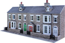 Load image into Gallery viewer, PO275 00/H0 Scale Low Relief Stone Terraced House Fronts