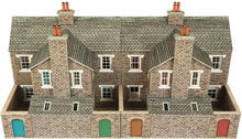 Load image into Gallery viewer, Low Relief Stone Terraced House Backs  - OO Gauge - PO277 by Metcalfe