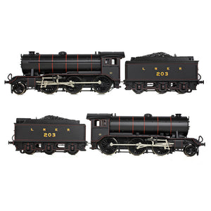 LNER K3 Flared Tender 203 LNER Lined Black - Bachmann -32-279B - Scale OO