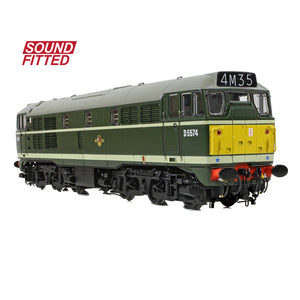 Class 30 D5574 BR Green (Small Yellow Panels) SOUND FITTED - Bachmann -35-802SF - Scale OO