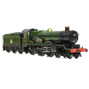 GWR 4073 'Castle' 5015 'Kingswear Castle' BR Lined Green (Early Emblem) - Bachmann -372-031A - Scale N