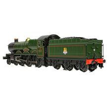 Load image into Gallery viewer, GWR 4073 &#39;Castle&#39; 5015 &#39;Kingswear Castle&#39; BR Lined Green (Early Emblem) - Bachmann -372-031A - Scale N
