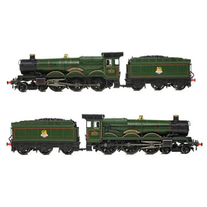 GWR 4073 'Castle' 5015 'Kingswear Castle' BR Lined Green (Early Emblem) - Bachmann -372-031A - Scale N