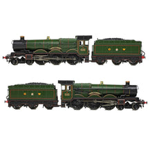 Load image into Gallery viewer, GWR 4073 &#39;Castle&#39; 5055 &#39;Earl of Eldon&#39; GWR Lined Green (GW Crest) - Bachmann -372-034 - Scale N
