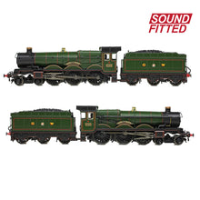 Load image into Gallery viewer, GWR 4073 &#39;Castle&#39; 5055 &#39;Earl of Eldon&#39; GWR Lined Green (GW Crest) SOUND FITTED - Bachmann -372-034SF - Scale N
