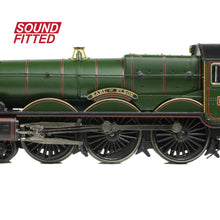Load image into Gallery viewer, GWR 4073 &#39;Castle&#39; 5055 &#39;Earl of Eldon&#39; GWR Lined Green (GW Crest) SOUND FITTED - Bachmann -372-034SF - Scale N
