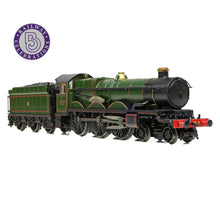 Load image into Gallery viewer, GWR 4073 &#39;Castle&#39; 4082 &#39;Windsor Castle&#39; GWR Lined Green (Shirtbutton) - Bachmann -372-035 - Scale N
