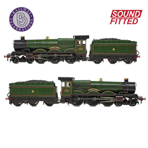 GWR 4073 'Castle' 4082 'Windsor Castle' GWR Lined Green (Shirtbutton) SOUND FITTED - Bachmann -372-035SF - Scale N