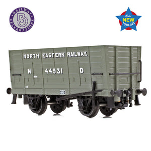 NER P7 Coal Hopper North Eastern Railway Grey (ND) - Bachmann -373-375 - Scale N