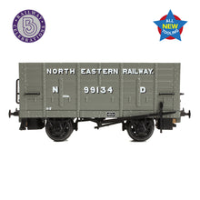 Load image into Gallery viewer, NER P7 Coal Hopper North Eastern Railway Grey (ND) - Bachmann -373-375A - Scale N
