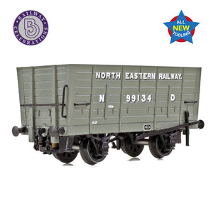 NER P7 Coal Hopper North Eastern Railway Grey (ND) - Bachmann -373-375A - Scale N