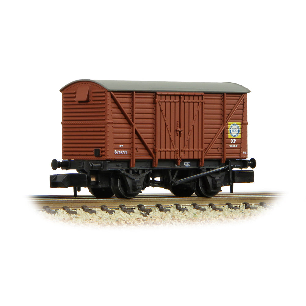 BR 12T Vent. Van Planked Sides BR Bauxite (Early) 'Blue Circle Cement'