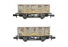 Load image into Gallery viewer, BR 24.5T Mineral Wagon BR Grey (TOPS) WEATHERED - Bachmann -378-052A - Scale N

