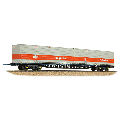 BR FFA Inner Flat BR Blue, 2 x Type N Freightliner Containers