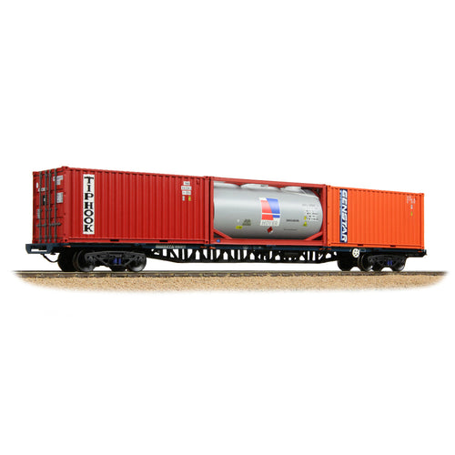BR FFA Inner Flat BR Blue (TOPS), 2 x 20ft & 1 x Tank ISO Containers