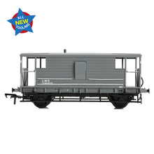 Load image into Gallery viewer, LMS 20T Brake Van LMS Grey (Small Letters) - Bachmann -38-976 - Scale OO
