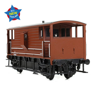 LMS 20T Brake Van BR Bauxite (Early) - Bachmann -38-977 - Scale OO